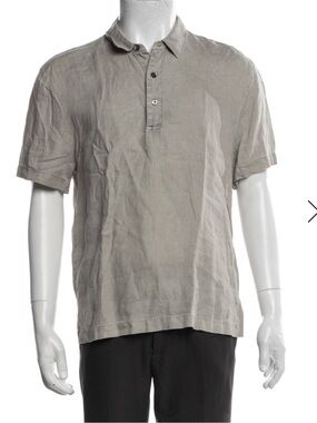 James Perse Lightweight Linen Top in grey size 5